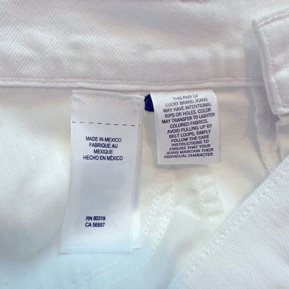 💕price drop💕Lucky Brand Sienna cigarette pearl white jeans - Picture 4 of 6